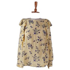 Autre Marque Camicetta Ivy & Oak Gialla in Cupro Multicolore Giallo