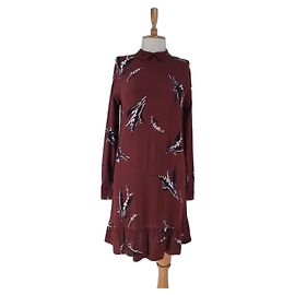 Vestido de crepé Montrose Ganni Multicolor