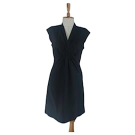 Autre Marque Vestido negro de algodón Negro
