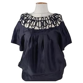 Camicetta di seta nera Designers Remix Nero