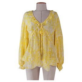 Essentiel Antwerp Silk Top Yellow Yellow