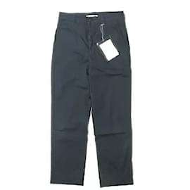 Acne-*Acne Studios Acne Studios 19SS Slim-fit cotton trousers Slim Fit Painter Pants 44 Navy Tapered Chino Pants Romanian Bottoms-Navy blue