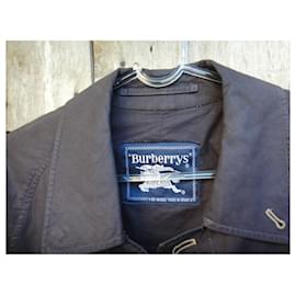 Burberry-Burberry impermeabile vintage t leggero 48-Blu navy