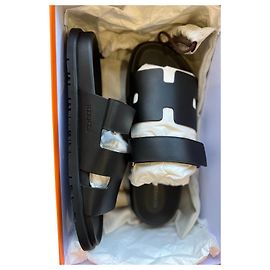Sandales Chypre Hermès Noir