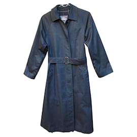 Burberry-Burberry women's vintage raincoat t 40-Navy blue