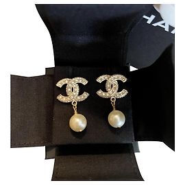 Chanel Orecchini Bianco