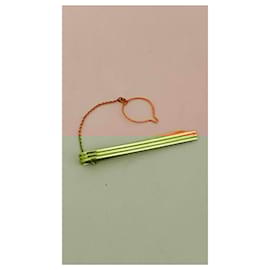 Hermès-Gold clip 18 carats-Golden