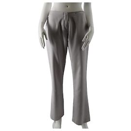 THIERRY MUGLER COUTURE GRAUE SEIDENHOSE Grau