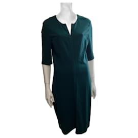 Diane Von Furstenberg-DvF forrest green Saturn dress-Dark green