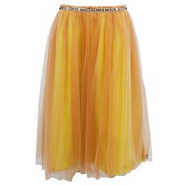 Maison Scotch & Soda korallengelber Netzrock Gelb Koralle