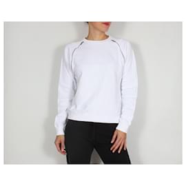 Saint Laurent-Saint-Laurent-Sweatshirt.-Weiß