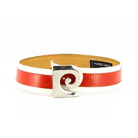 Pierre Cardin 1960's Space Age belt Red