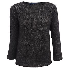 Camisola azul Les Copains em preto Preto Prata
