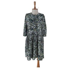 Robe Risla à fleurs verte Zadig & Voltaire Viscose Multicolore