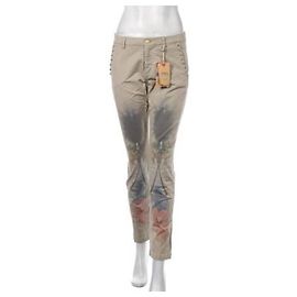 Pantalones History Repeats Beige de Algodón Beige