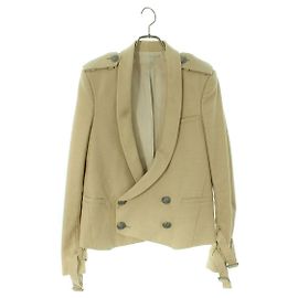 *Balmain Size: 46 Silver button jacket (Beige) [Men] Beige