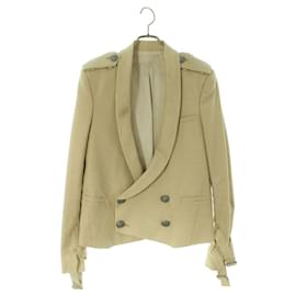 Balmain-*Balmain Size: 46 Silver button jacket (Beige) [Men]-Beige