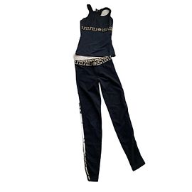 Versace Black Leggings Black