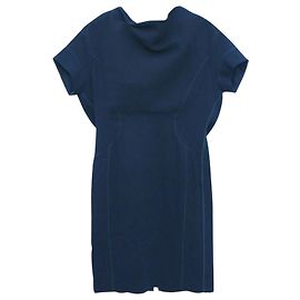 Robe Louis Vuitton noire en soie et viscose avec perles et sequins Noir