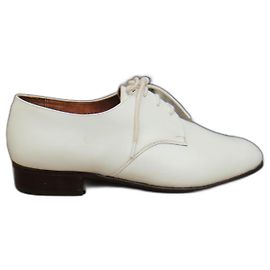Autre Marque Derbies Unic Fenestrier em couro branco Branco