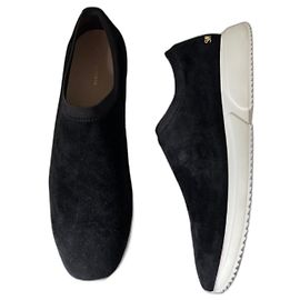 Baskets Stuart Weitzman Maxie Slip On Noir Daim Noir