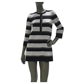 Chanel-Chanel Striped Silk Tunic-dress Casual Dress-Multiple colors