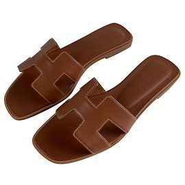 Sandali Hermès Oran Marrone