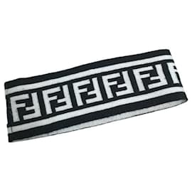 Fendi-*FENDI Zucca FF pattern hair accessories hair band wool black-Black