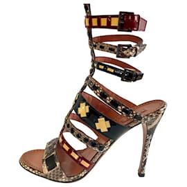 Alaïa Multicolor Leather Sandals Multiple colors
