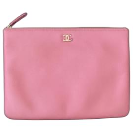 Chanel-Pink classic clutch-Pink