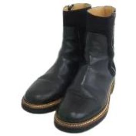 *Maison Martin Margiela / Botas con cremallera lateral / Negro / Talla 41 / Negro