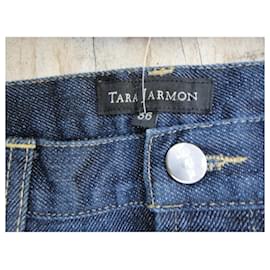 Tara Jarmon-Tamanho da calça Tara Jarmon 39-Azul escuro