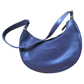 Nina Ricci-Plum leather bag.-Prune