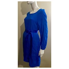 Diane Von Furstenberg-Royal blue Eribec DvF dress-Blue