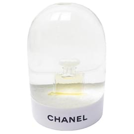 Chanel-CHANEL SNOW GLOBE MODELO PEQUENO NÚMERO DA GARRAFA 5 BOLA DE NEVE DE VIDRO CLARO-Outro