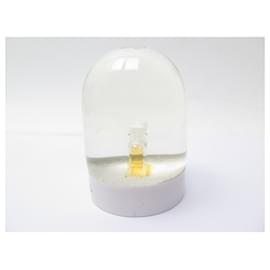 Chanel-CHANEL SNOW GLOBE SMALL MODEL BOTTLE NUMBER 5 CLEAR GLASS SNOW BALL-Other