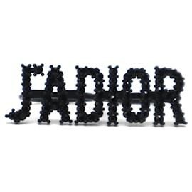 Dior-Dior Black Crystal J'adior lined Knuckle Ring Size 54-Black
