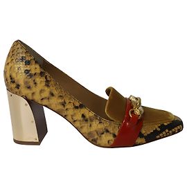 Tory Burch Jessa 75 Bombas em couro animal print Multicor