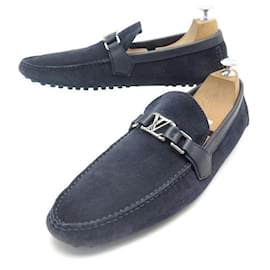 louis vuitton mens blue suede shoes