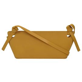 Rejina Pyo Mini Bolsa Ramona em Couro Ocre Amarelo