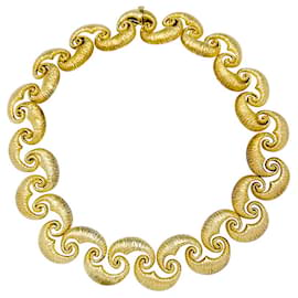 inconnue-Strukturierte Halskette aus Gelbgold.-Andere