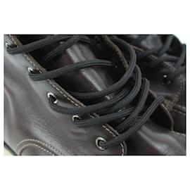 Gucci-men's 12.5 US Brown Leather Classic Web Boot-Other