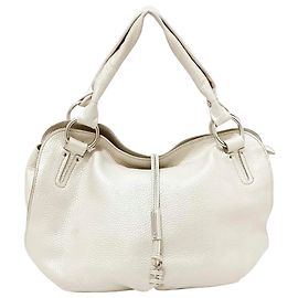 Céline Celine White Bittersweet Leather Handbag White