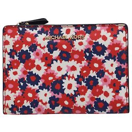 Michael Kors Floral Begonia Compact Wallet in Multicolor Leather  Multiple colors