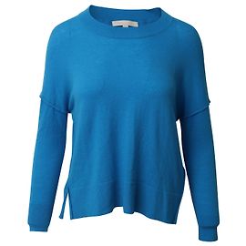Maje Manoel Pullover aus blauem Kaschmir Blau