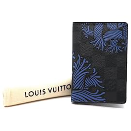 Louis Vuitton-Louis Vuitton Damier Graphite Nemeth Pocket Organizer Bifold Wallet-Black