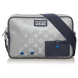 Louis Vuitton Grey Monogram Satellite Alpha Messenger Nero Grigio