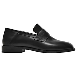 Maison Martin Margiela-Babouche Loafers in Black Leather-Black