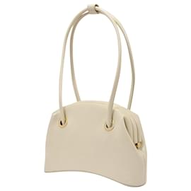 Autre Marque-Circle Brot Bag in Beige Leather-Beige