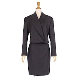 Gianni Versace-Skirt suit-Grey